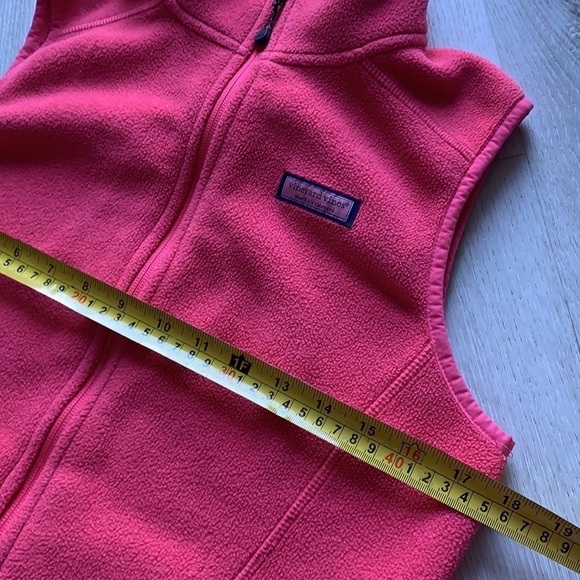 Vineyard Vines Pink Full Zip‎ Fleece Vest Sz XXS - Picture 6 of 13